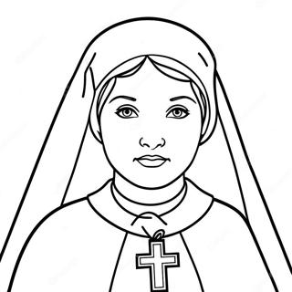 St Bernadette Coloring Page 51274-42698