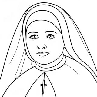 St Bernadette Coloring Page 51274-42699