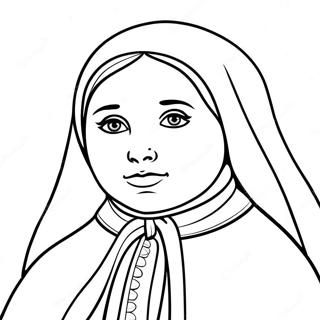 St Bernadette Coloring Page 51274-42700