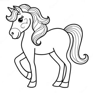 Princess Horse Coloring Page 51294-42730