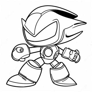 Metal Sonic In Action Coloring Page 512-411