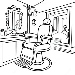 Barber Shop Coloring Page 51324-42744