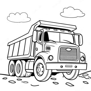 Dump Truck Coloring Pages