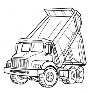 Dump Truck Coloring Page 5132-4114