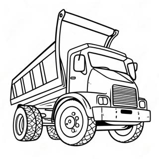 Dump Truck Coloring Page 5132-4115