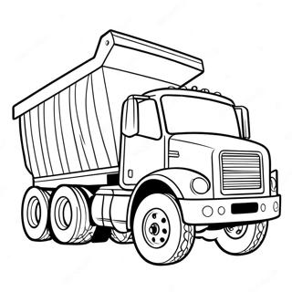 Dump Truck Coloring Page 5132-4116