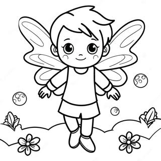 Boy Fairy Coloring Page 51334-42756