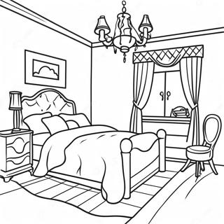 Dream Bedroom Coloring Page 51354-42770