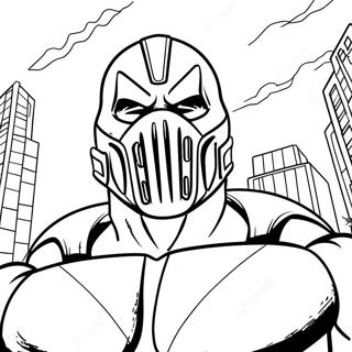 Bane In Gotham City Coloring Page 51365-42781