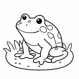 Kawaii Frog Coloring Page 51374-42786