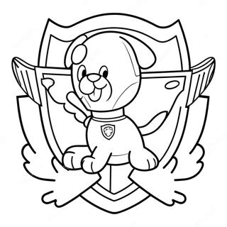 Paw Patrol Badge Coloring Pages