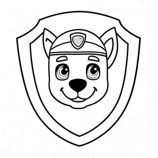 Paw Patrol Badge Coloring Page 51394-42798