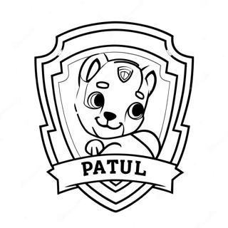 Paw Patrol Badge Coloring Page 51394-42799