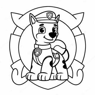 Paw Patrol Badge Coloring Page 51394-42800