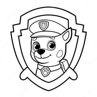 Colorful Paw Patrol Badge Coloring Page 51395-42801