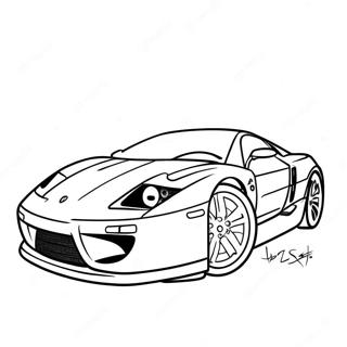 Sports Car Coloring Pages