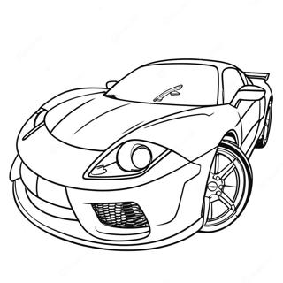 Fast Sports Car Racing Coloring Page 51405-42814