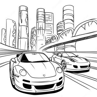 Fast Sports Car Racing Coloring Page 51405-42815