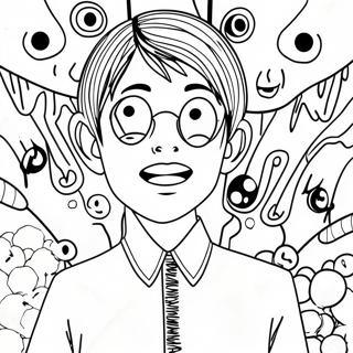 Junji Ito Coloring Page 51424-42818