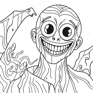 Creepy Junji Ito Monster Coloring Page 51425-42828