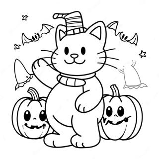 Garfield Halloween Coloring Page 51434-42846