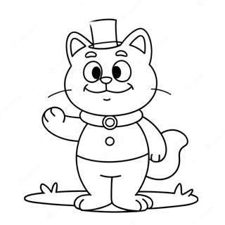 Garfield In A Spooky Costume Coloring Page 51435-42842