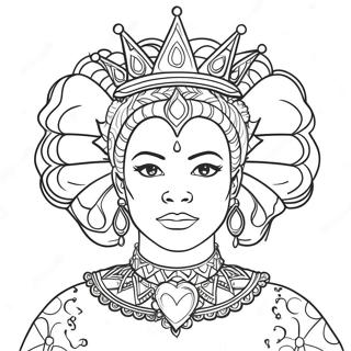 Black Queen Coloring Page 51444-42851