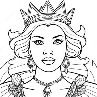 Black Queen Coloring Pages