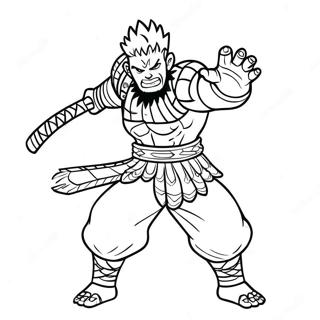 Katakuri In Battle Pose Coloring Page 51465-42861