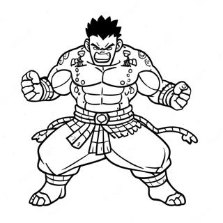 Katakuri In Battle Pose Coloring Page 51465-42862