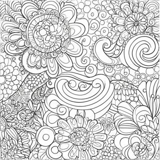 Colorful Dot Art Patterns Coloring Page 51475-42869