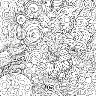 Colorful Dot Art Patterns Coloring Page 51475-42870