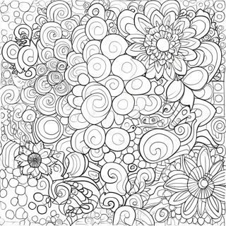 Colorful Dot Art Patterns Coloring Page 51475-42871