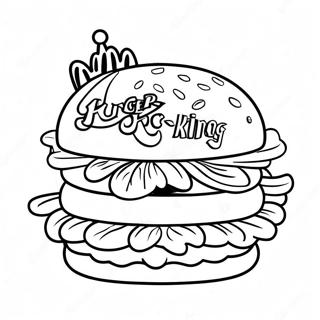 Burger King Logo Coloring Page 51484-42874