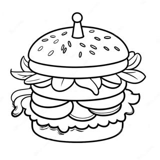 Burger King Logo Coloring Page 51484-42875