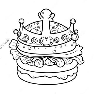 Burger King Crown Coloring Page 51485-42877