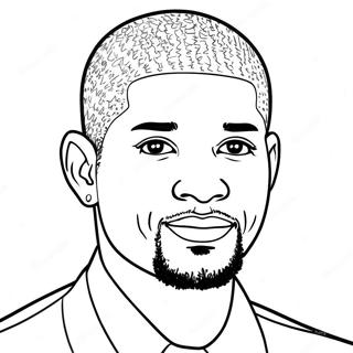 Usher Coloring Page 51494-42882