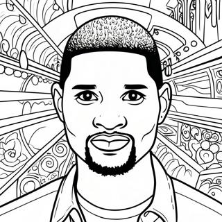 Usher Coloring Page 51494-42883