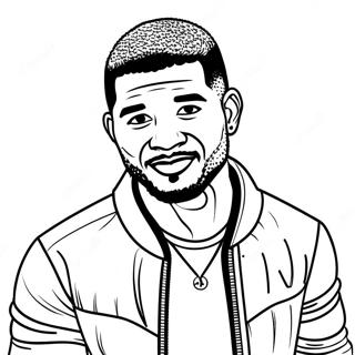 Usher Coloring Page 51494-42884