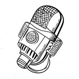 Microphone Coloring Pages