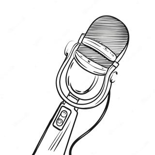 Vintage Microphone Coloring Page 51515-42894