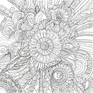 Intricate Abstract Patterns Coloring Page 51525-42911