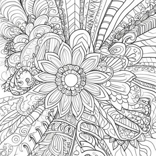 Intricate Abstract Patterns Coloring Page 51525-42912