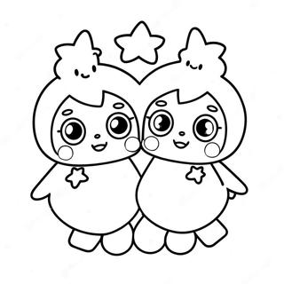 Little Twin Stars Coloring Page 5152-4131