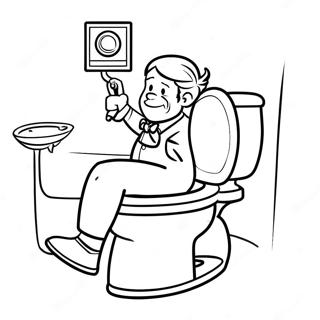 Skibidi Toilet Camera Man Coloring Page 51534-42919