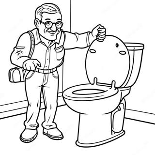 Skibidi Toilet Camera Man Coloring Page 51534-42920