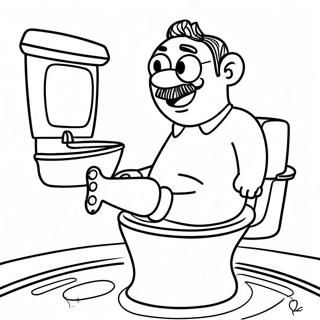 Funny Skibidi Toilet Camera Man Coloring Page 51535-42914