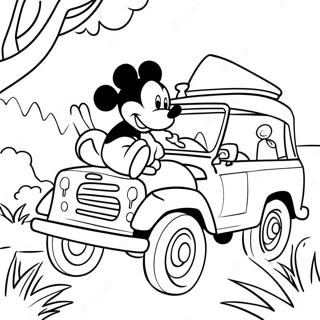 Mickey Mouse Safari Adventure Coloring Page 51544-42922