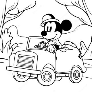 Mickey Mouse Safari Adventure Coloring Page 51544-42924