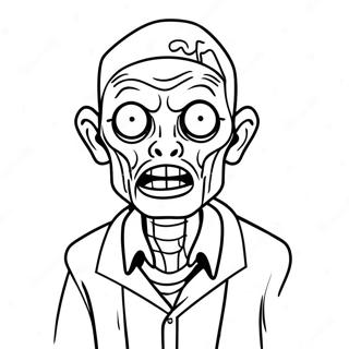 Zombie Among Us Character Coloring Page 51564-42930